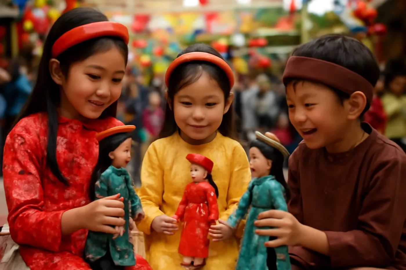 hình ảnh búp bê trong trò chơi dân gian lễ hội