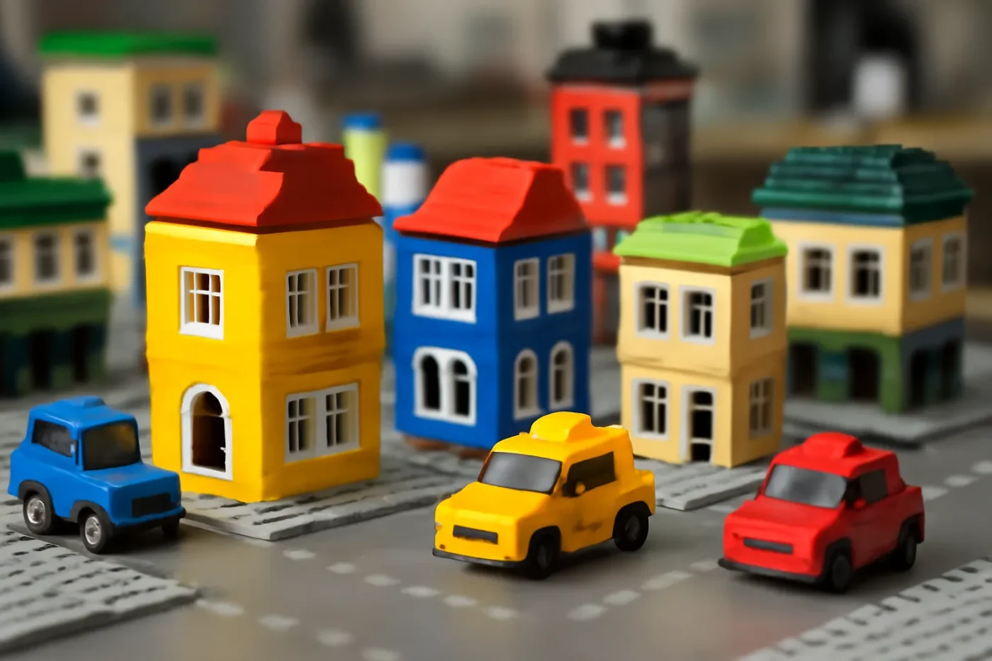 Hình ảnh lego thành phố thu nhỏ