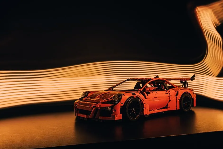 Hình ảnh lego technic với bánh răng chuyển động