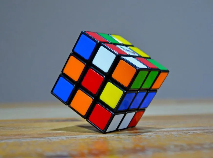 Hình ảnh rubik 3x3 đẹp với các mặt màu sắc rõ nét